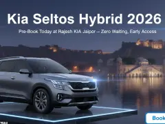 2026 Kia Seltos Hybrid front view with LED headlamps