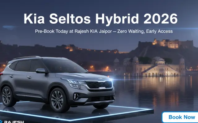 2026 Kia Seltos Hybrid front view with LED headlamps
