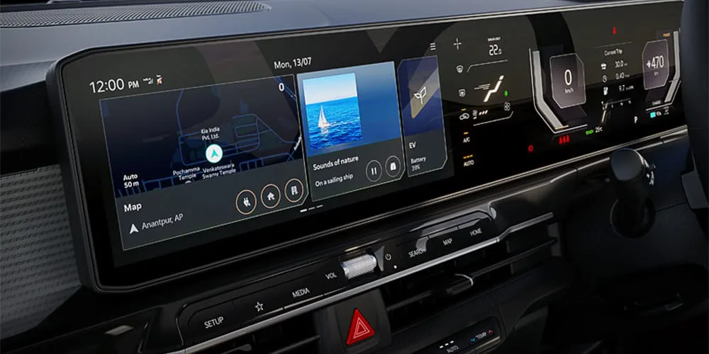 Kia Syros EV Panoramic Display