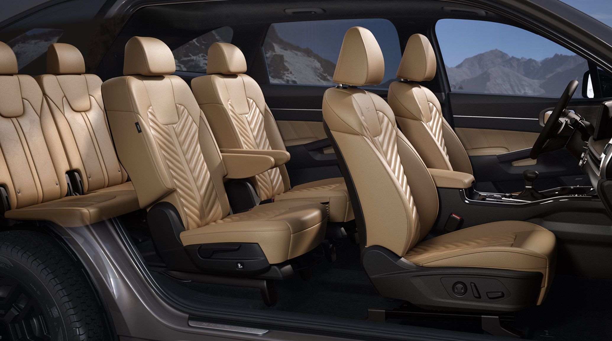 Kia Sorento three-row cabin